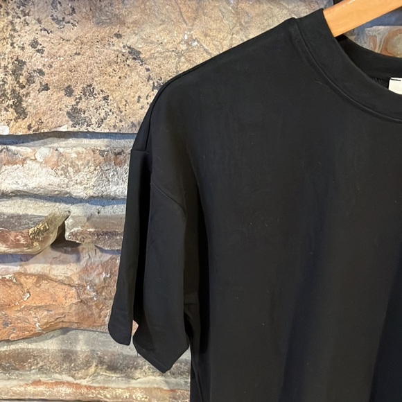 Zenana Black Loungewear Set Leggings and Short Sleeve Tee - Picture 3 of 8